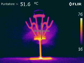 Ventilatore effetto Seebeck foto infrarosso